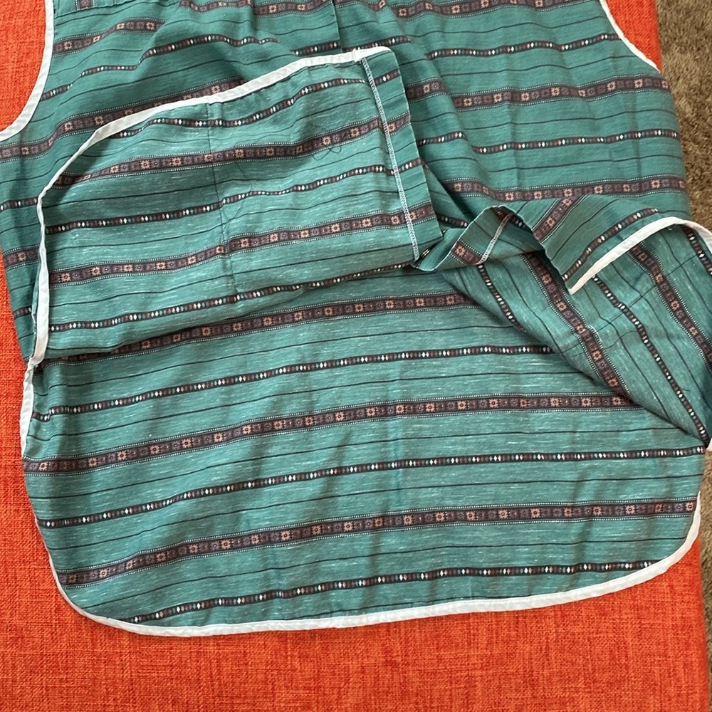 VTG 70’s Boho Haunted Mansion Novelty Print Artist Art Smock Blouse Top - Picture 5 of 11